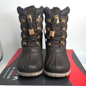New Storm By Cougar Cardiff Snow Boots Women's Brown Lace Up Ankle NIB